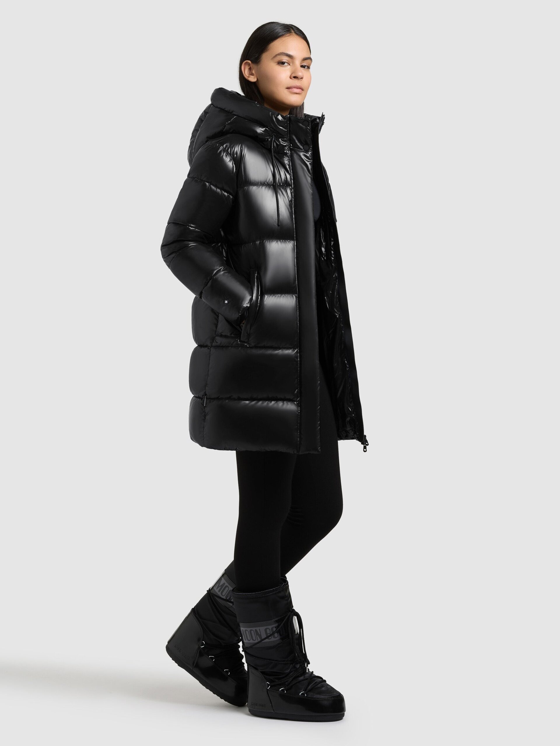 Abrigo Khujo JANOU Black Mujer - 5