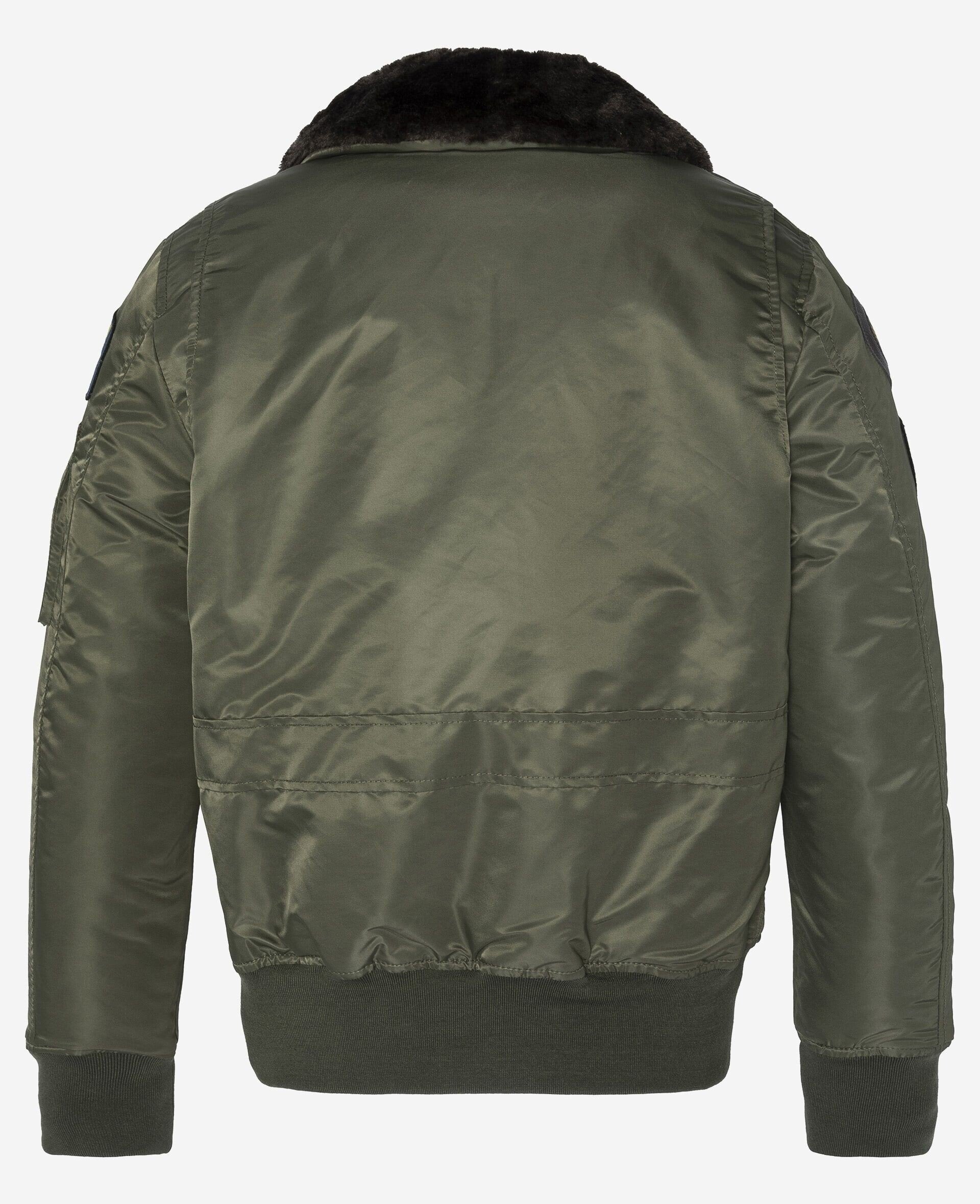 Bomber piloto con distintivo en nailon reciclado OHARAVINTRS - 9