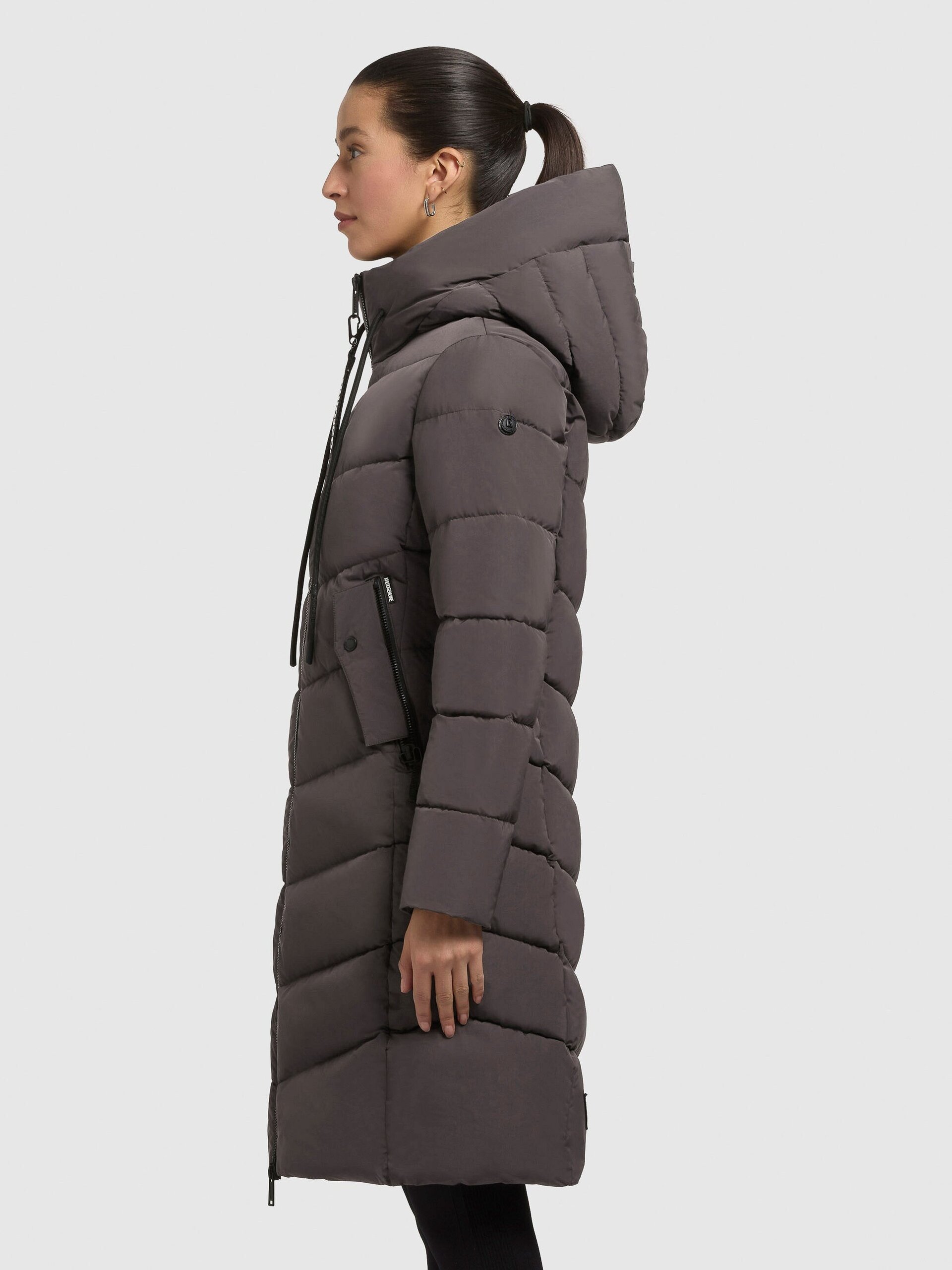 Abrigo Khujo MIKIA3 Gris Grafito Mujer - 4