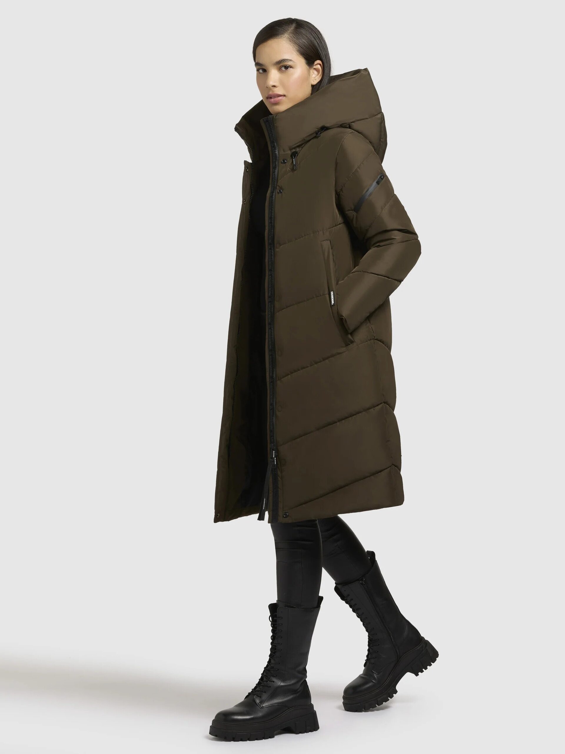 Abrigo Khujo JANGE Old Green Mujer - 4