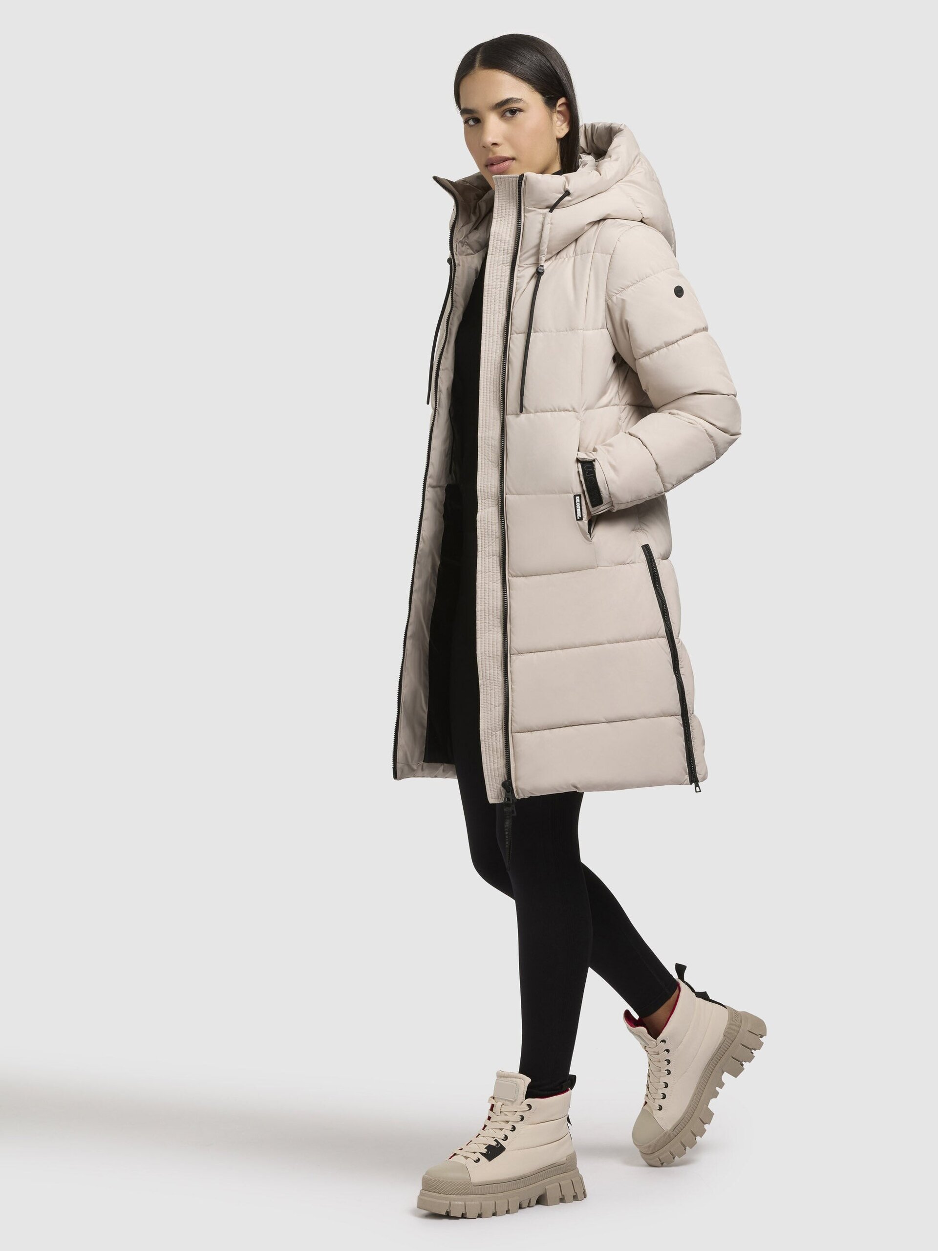 Abrigo Khujo INDIE Soft Beig Mujer - 4