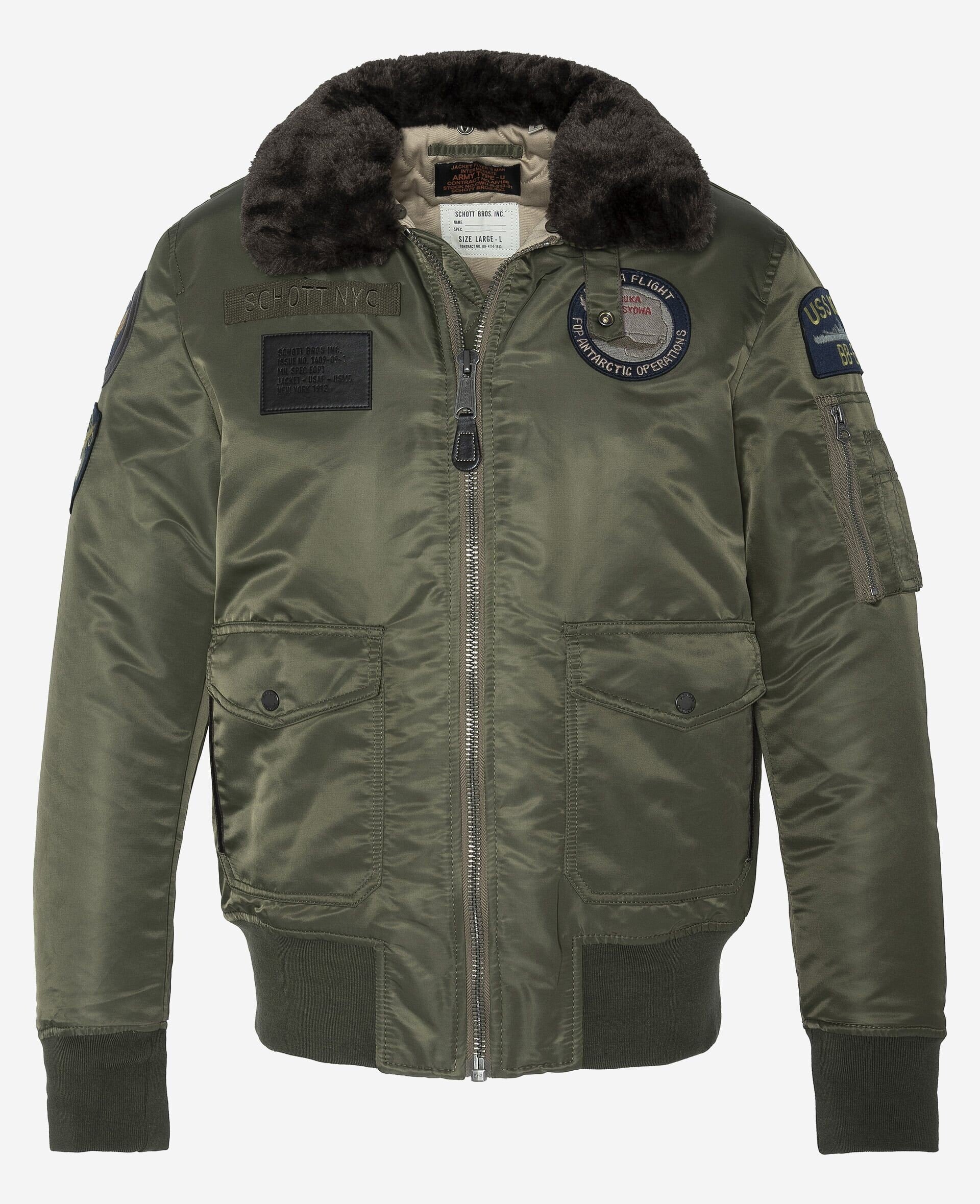 Bomber piloto con distintivo en nailon reciclado OHARAVINTRS - 5