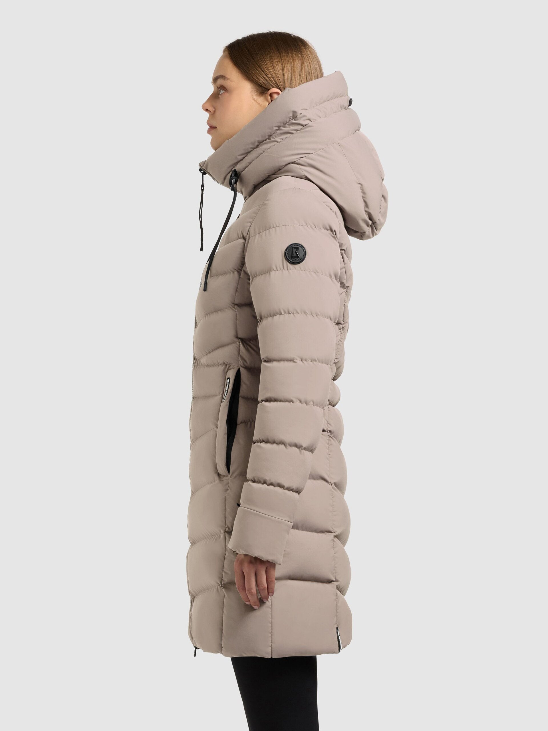 Abrigo Khujo TUHANI Greige Mujer - 5