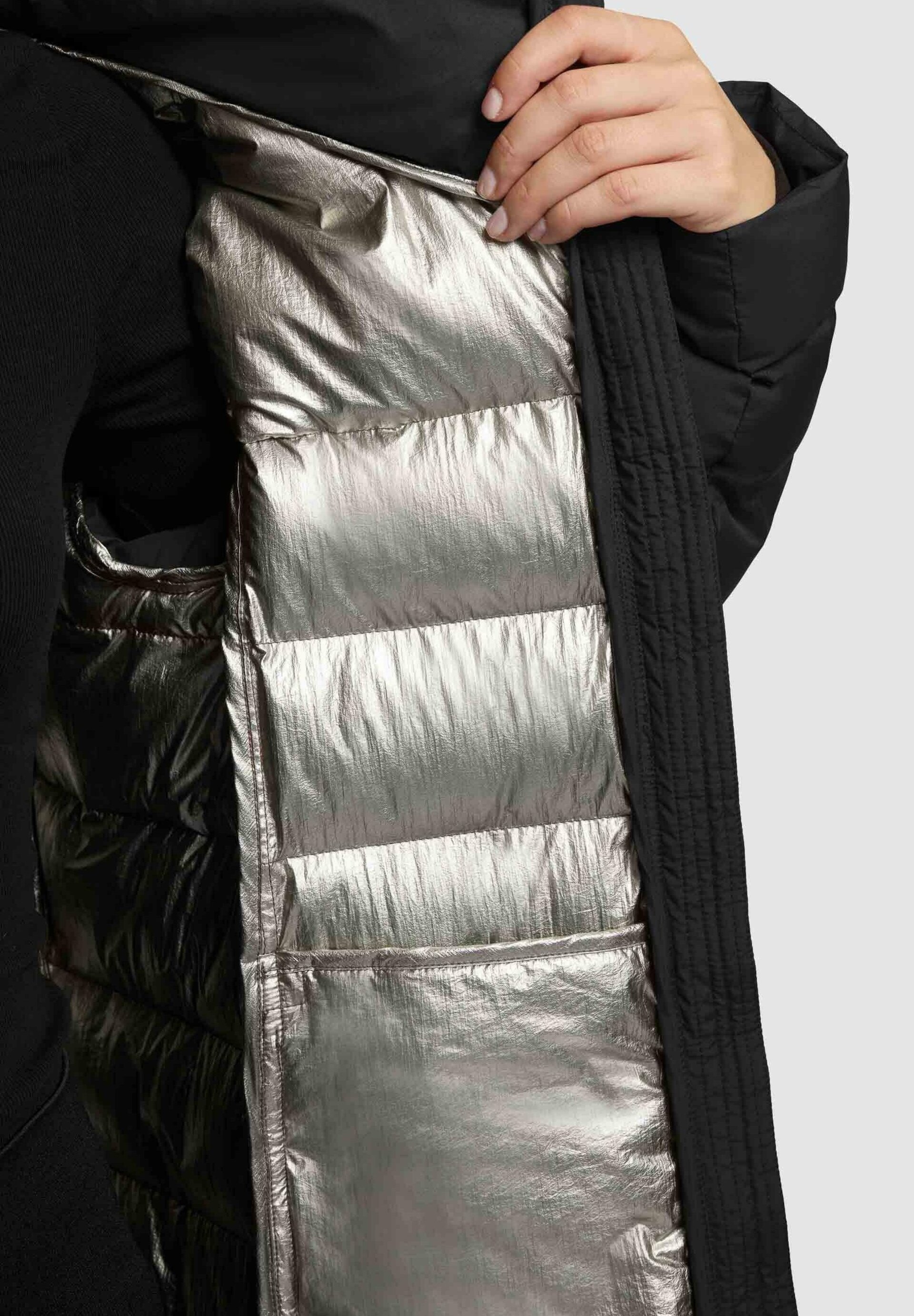 Abrigo Khujo NEKAR Black Mujer - 4