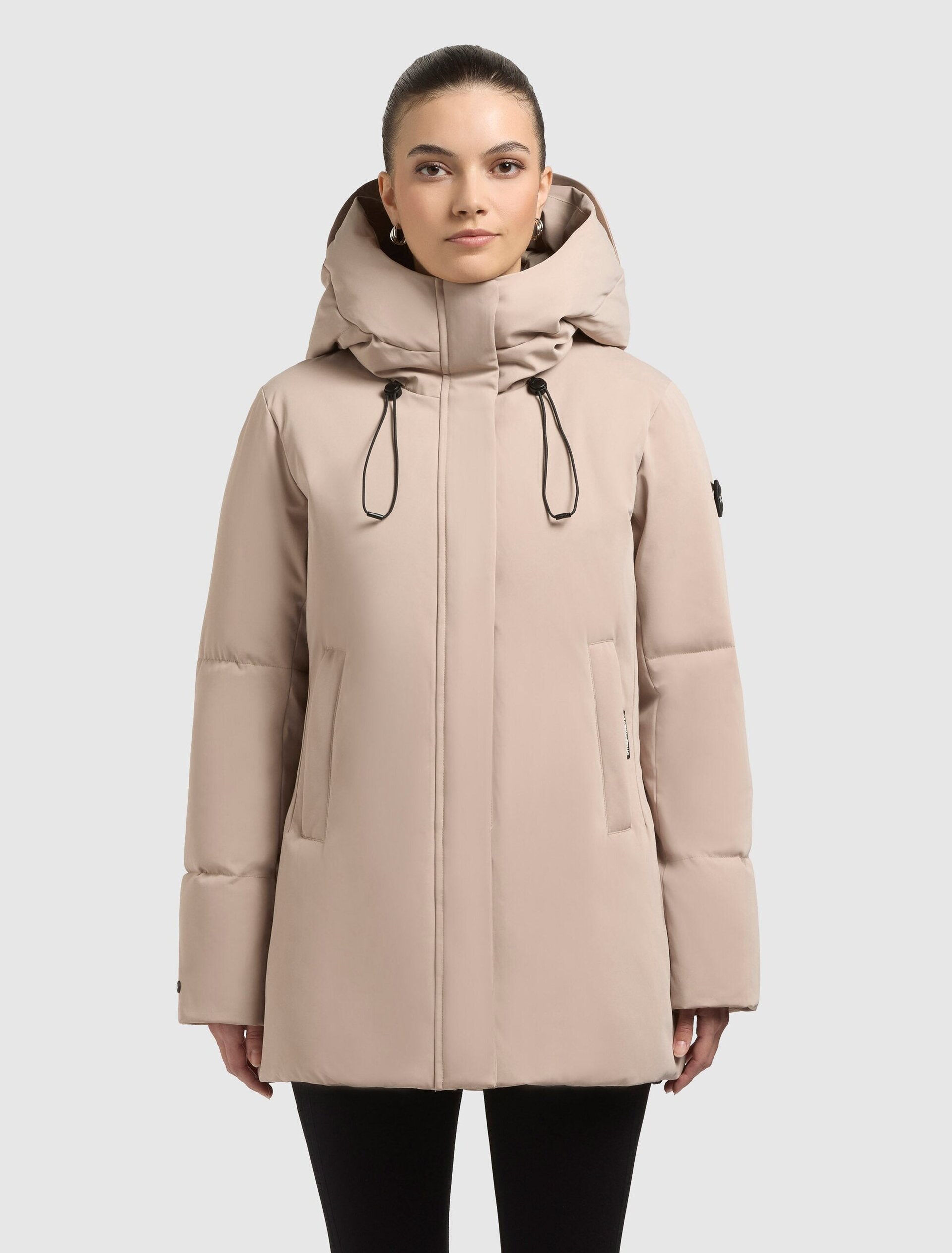 Abrigo Khujo ALLAP Macarron Beig Mujer - 3