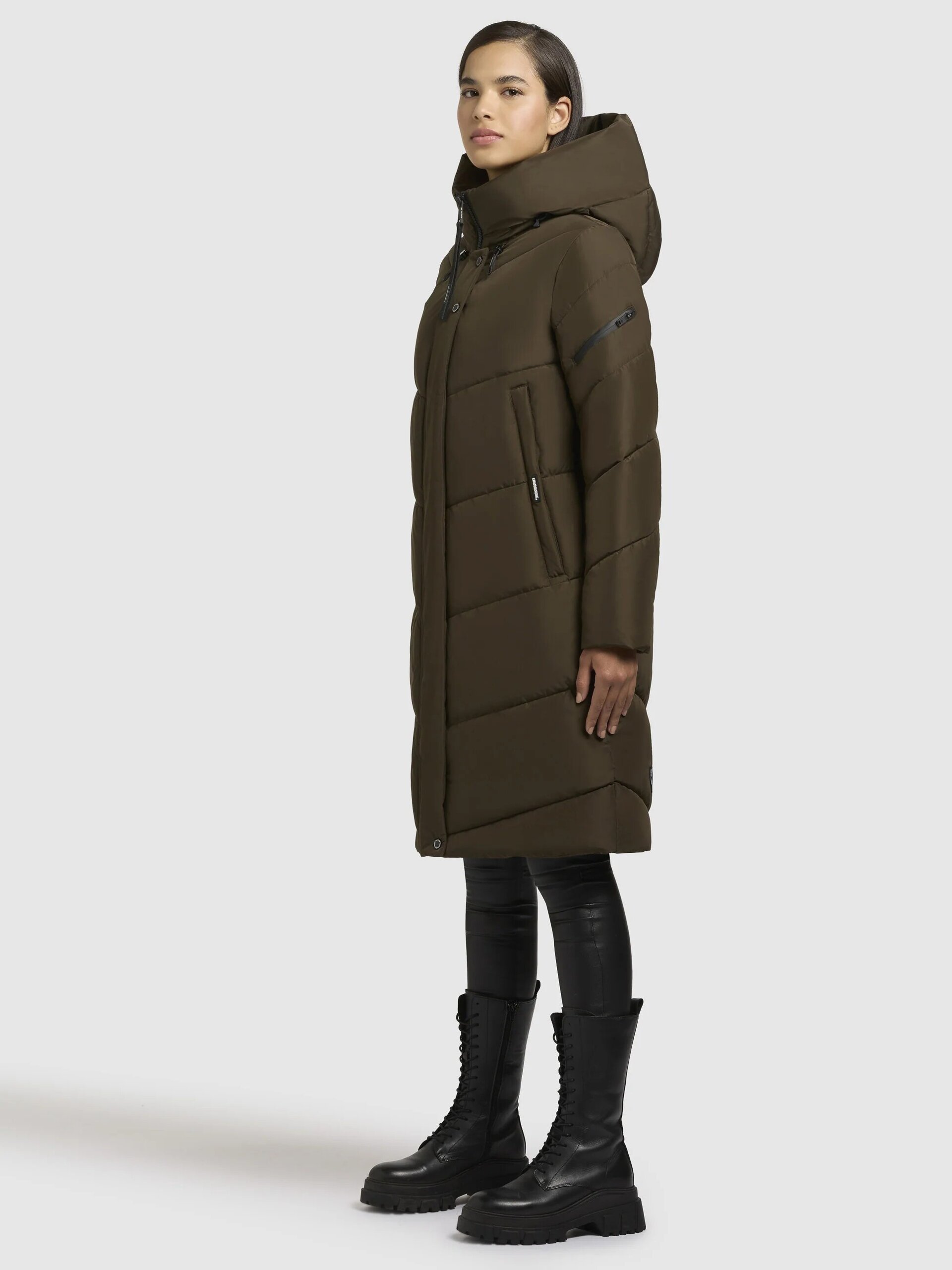 Abrigo Khujo JANGE Old Green Mujer - 5