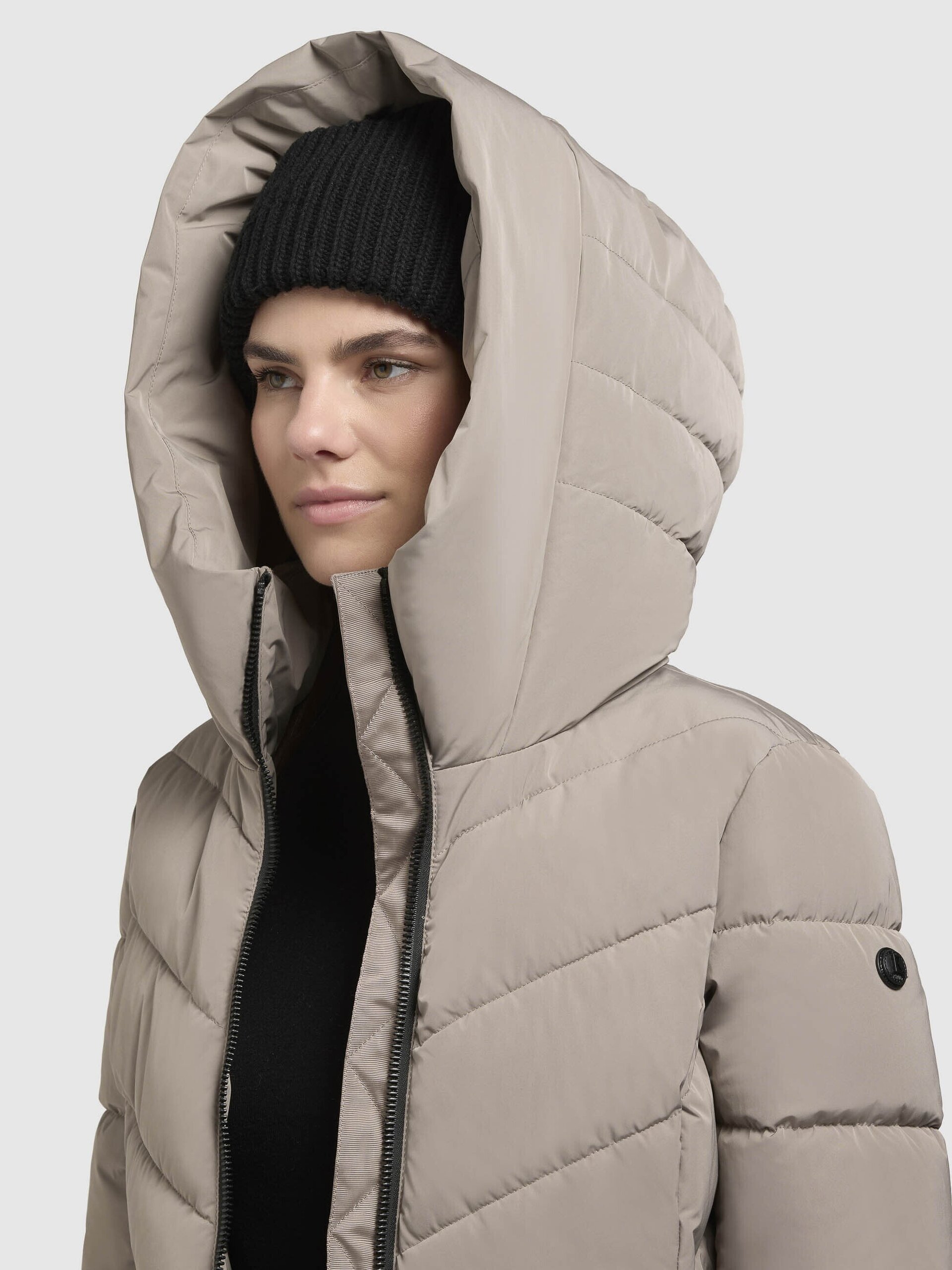 Abrigo Khujo DARKA2 Greige Mujer - 7