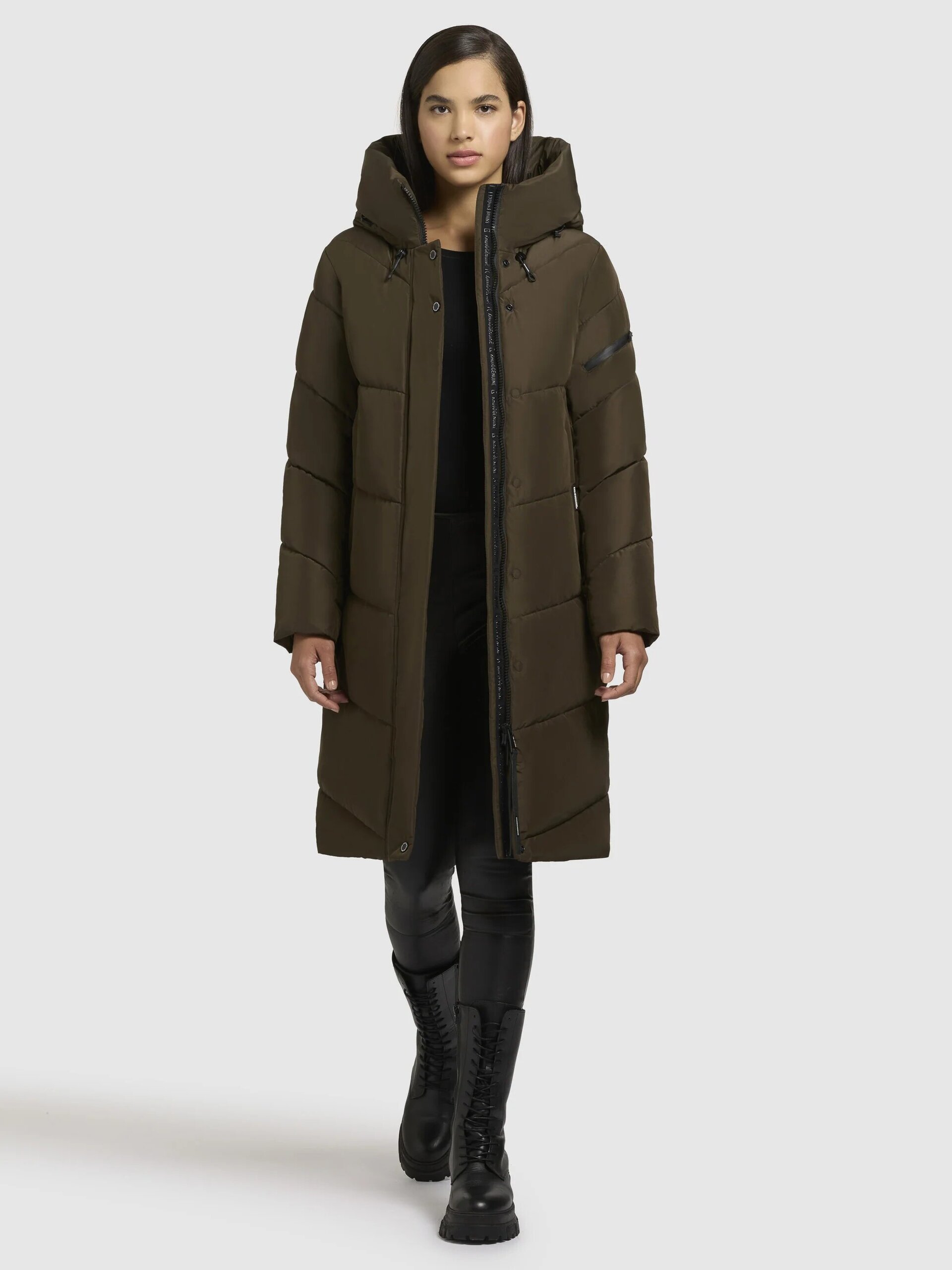 Abrigo Khujo JANGE Old Green Mujer - 6