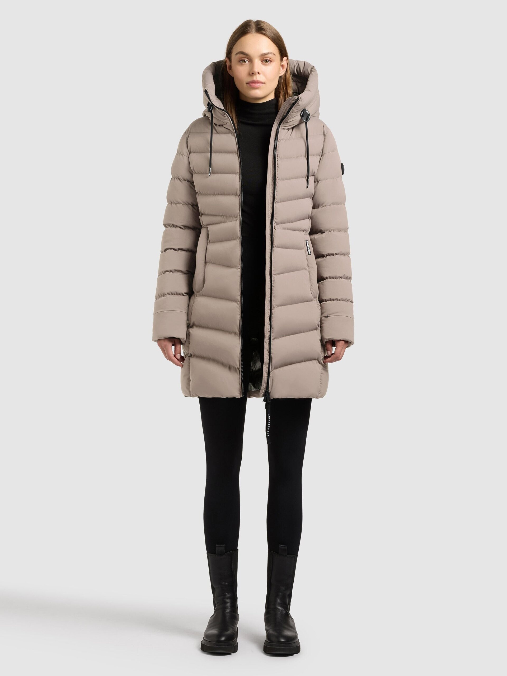 Abrigo Khujo TUHANI Greige Mujer - 3