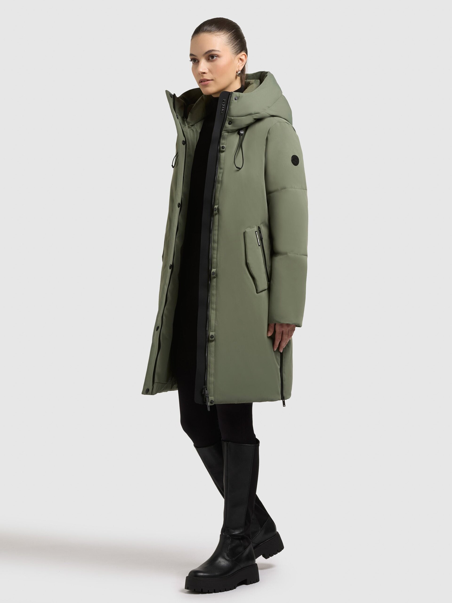 Abrigo Khujo NEAN Mutted Green Mujer - 5