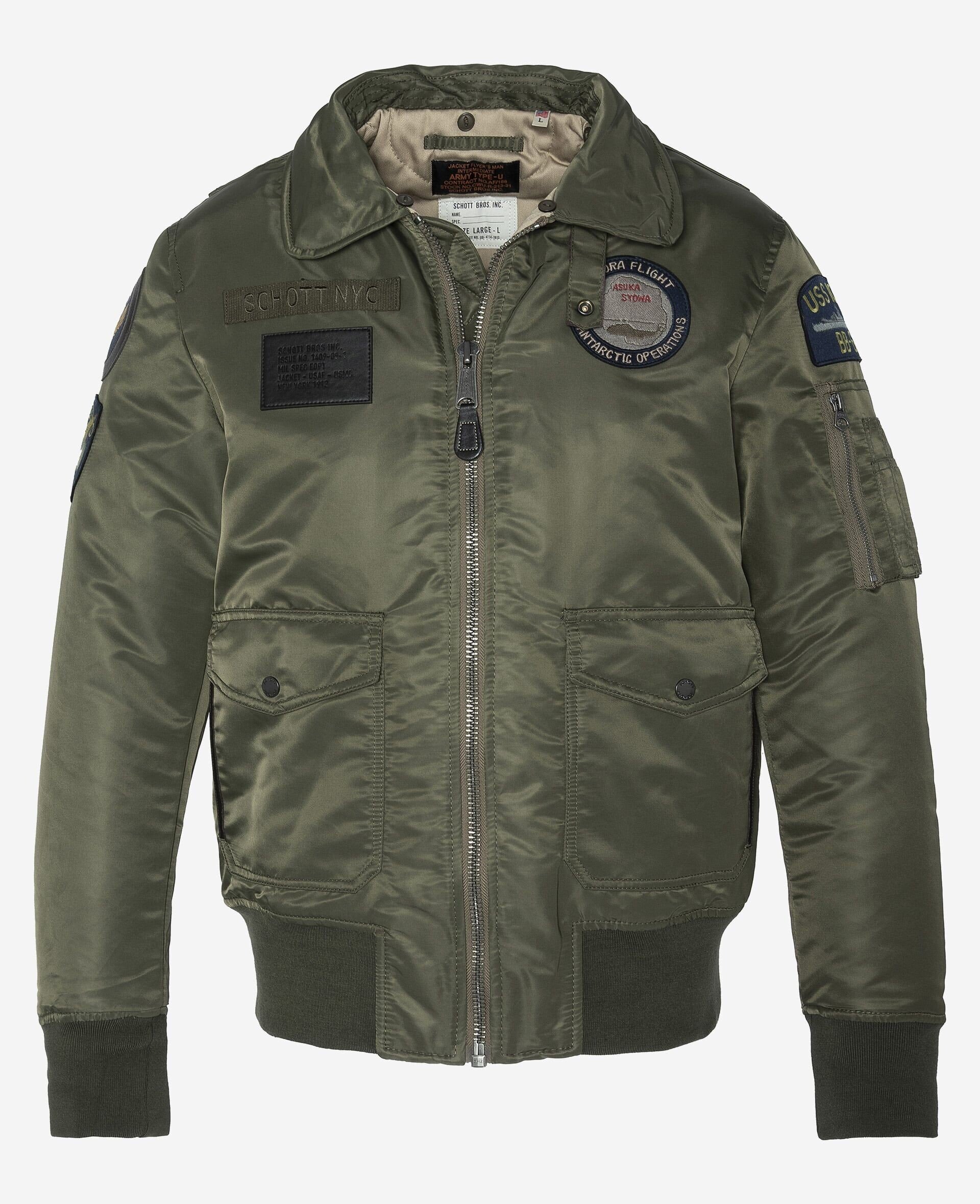 Bomber piloto con distintivo en nailon reciclado OHARAVINTRS - 6