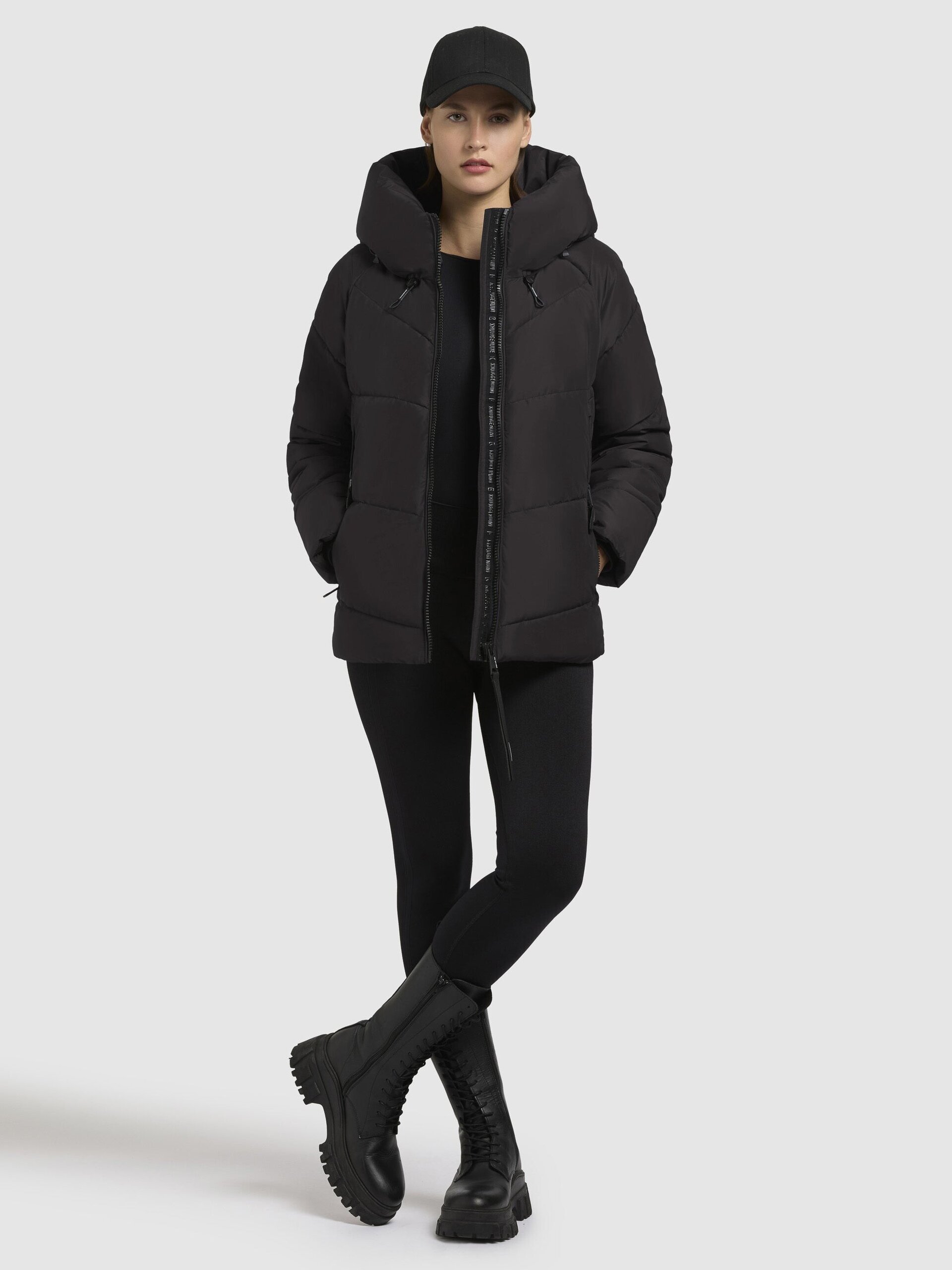 Abrigo Khujo ALESS Negro Mujer - 2