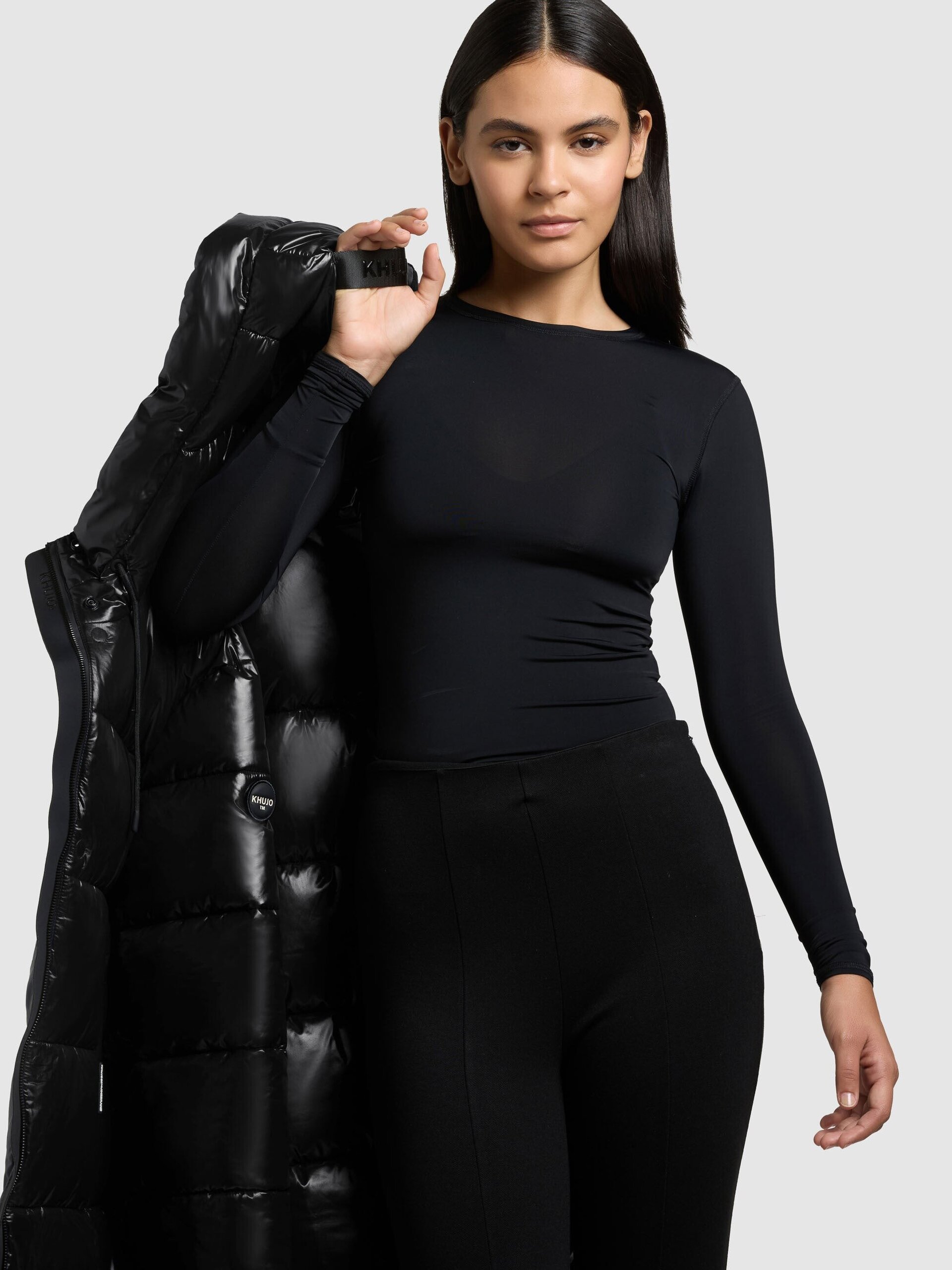 Abrigo Khujo JANOU Black Mujer - 7