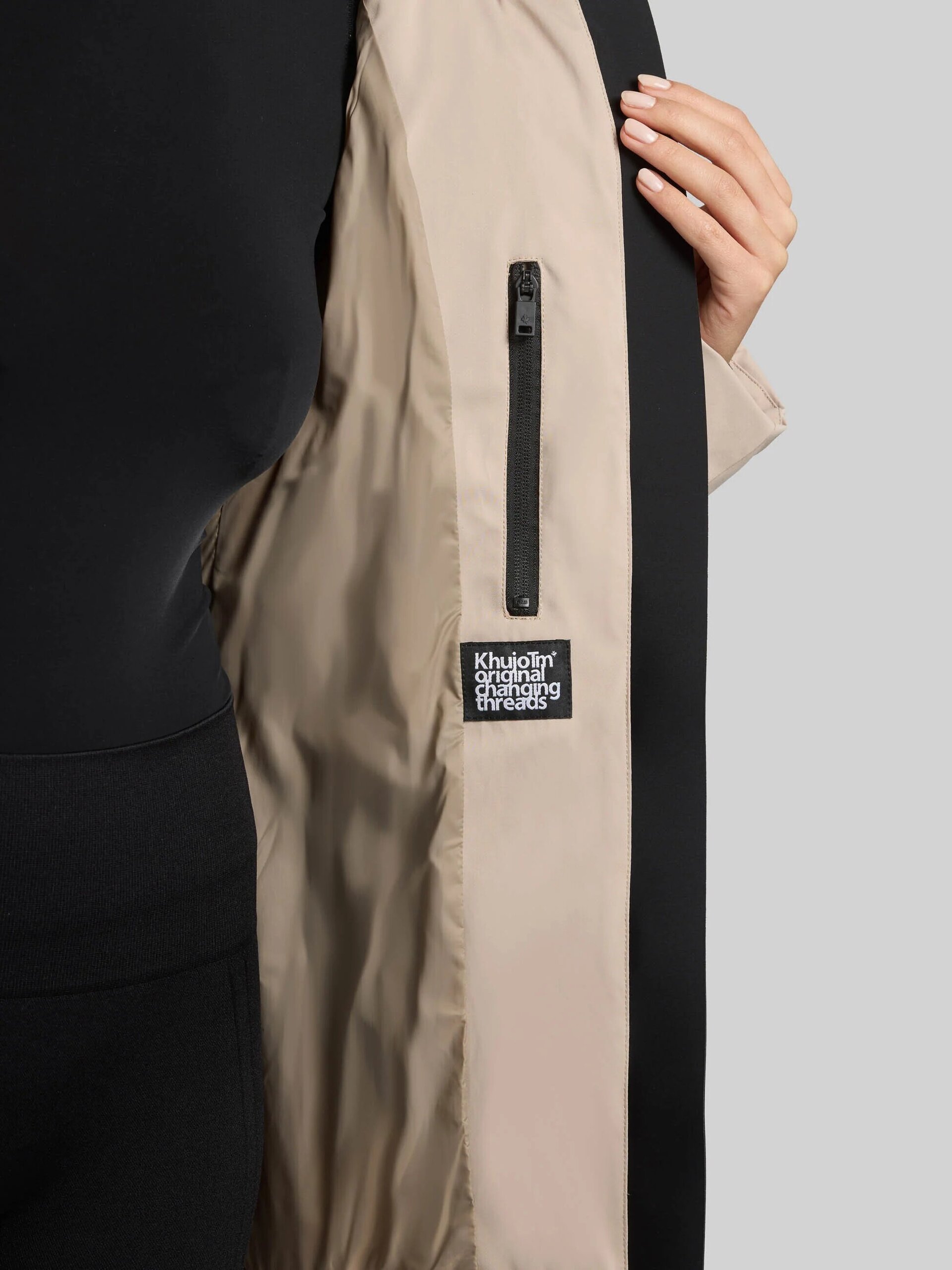 Abrigo Khujo ALLAP Macarron Beig Mujer - 7