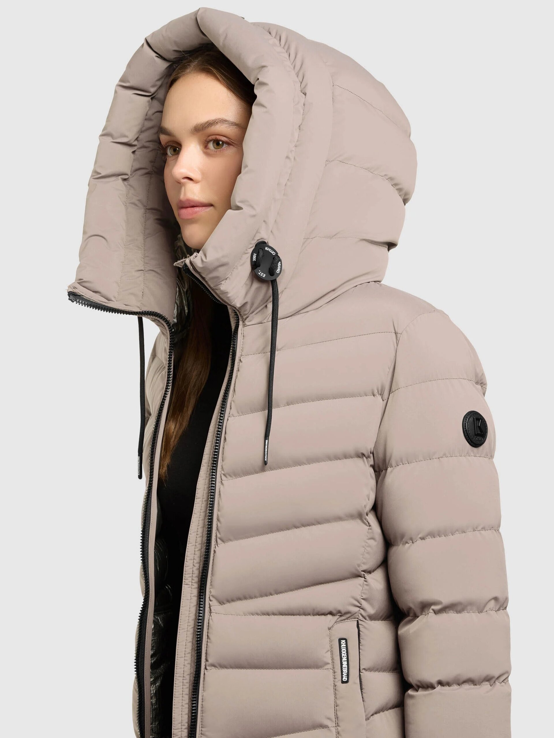 Abrigo Khujo TUHANI Greige Mujer - 7