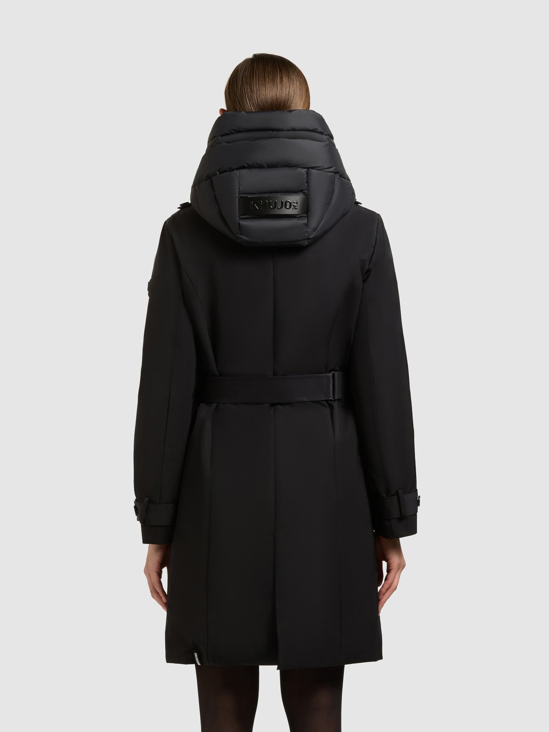 Abrigo Gabardina Khujo GORA Black Mujer - 3