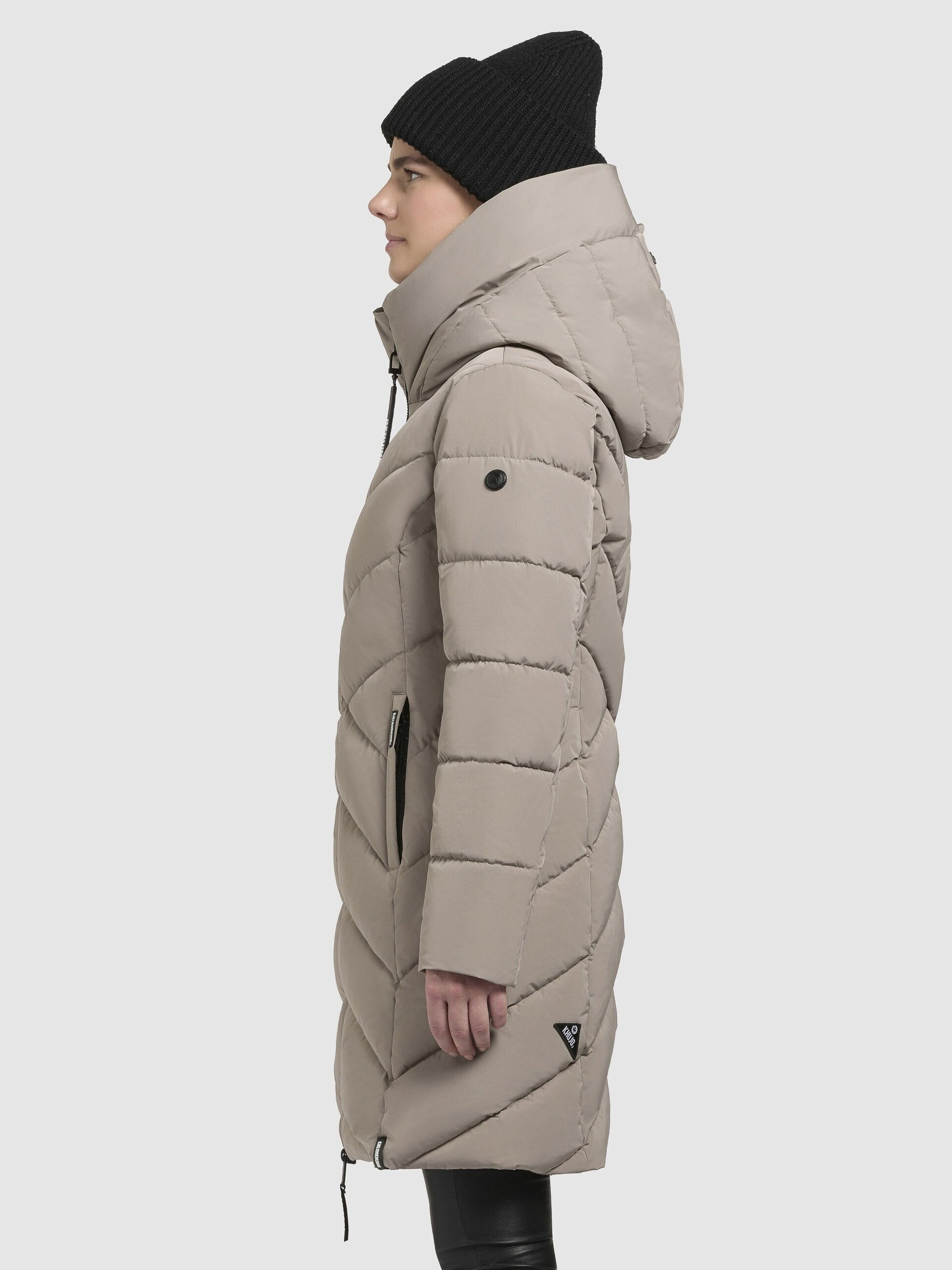 Abrigo Khujo DARKA2 Greige Mujer - 6